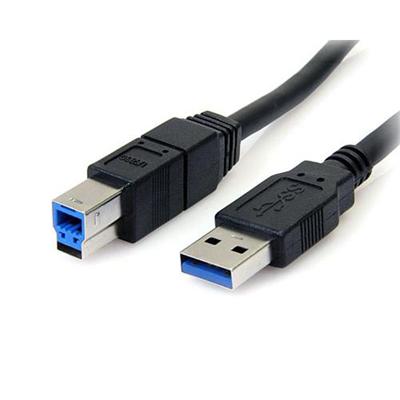 StarTech.com USB3SAB10BK 10 ft Black SuperSpeed USB 3.0 Cable A to B M M USB cable USB Type A M to USB Type B M USB 3.0 10 ft molded black f