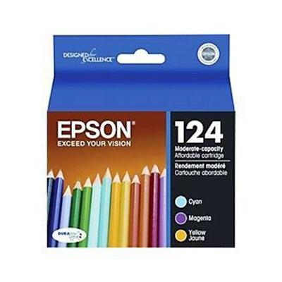 Epson T124520 S 124 Multi Pack Moderate Capacity color cyan magenta yellow original ink cartridge for Stylus NX230 Small in One NX330 Small in On