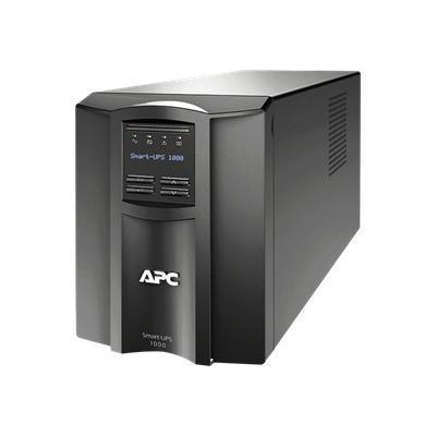 APC SMT1000I Smart UPS 1000 LCD UPS AC 230 V 700 Watt 1000 VA RS 232 USB output connectors 8 black