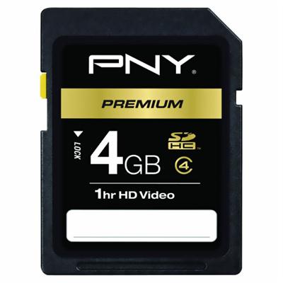 4GB Premium Secure Digital High Capacity (SDHC) Class 4