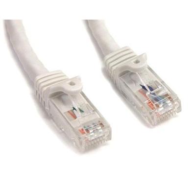 StarTech.com N6PATCH50WH 50ft White Gigabit Snagless RJ45 UTP Cat6 Patch Cable 50ft Patch Cord 50ft Cat 6 Patch Cable