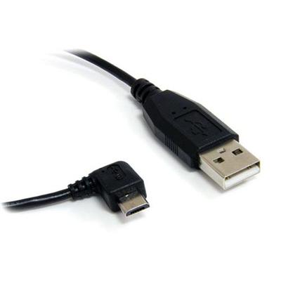 StarTech.com UUSBHAUB1RA 1 ft Micro USB Cable A to Right Angle Micro B USB cable USB M to Micro USB Type B M USB 2.0 1 ft 90° connector right a