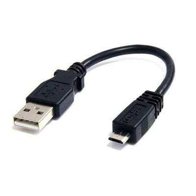 StarTech.com UUSBHAUB6IN 6in Micro USB Cable A to Micro B USB to Micro B USB 2.0 A Male to USB 2.0 Micro B Male 6 inches Black