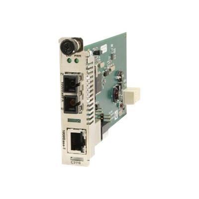 Transition C3110 1040 C3110 Series Fiber media converter Gigabit Ethernet 1000Base T RJ 45 SFP mini GBIC