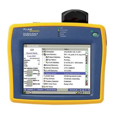 EtherScope Series II LAN Analyzer with Fiber and ProVision/RFC2544 options plus a LinkRunner Duo Reflector Kit - network tester kit