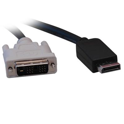 TrippLite P581-010 Displayport to DVI Cable Displayport with Latches to DVI-D Single Link Adapter (M/M) 10-ft. TrippLite P581-010 Displayport to DVI Cable Displayport with Latches to DVI-D Single Link Adapter (M/M) 10-ft.