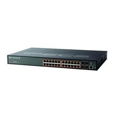 24-Port 10/100/1000 Managed Switch with 4 Combo Uplinks & PoE