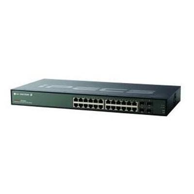 24-Port 10/100/1000 Advanced Smart Switch with 4GbE Combo Ports