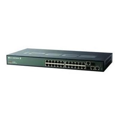 24-Port 10/100 Managed Switch with 2 Combo Uplinks
