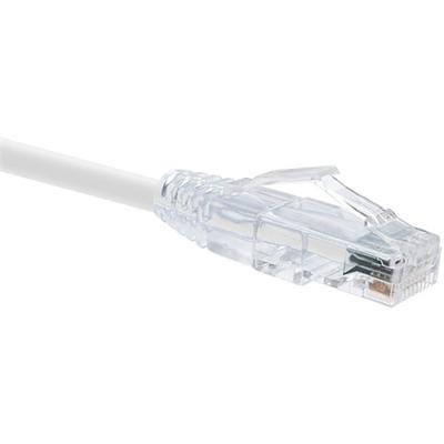Unirise USA 10242 ClearFit Cat6 Patch Cable White Snagless 1ft