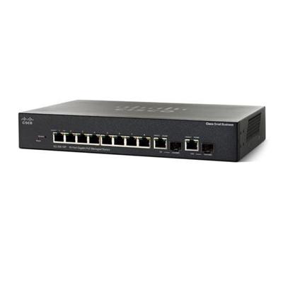Cisco SRW2008 K9 NA Small Business SG300 10 Switch L3 managed 8 x 10 100 1000 2 x combo Gigabit SFP rack mountable