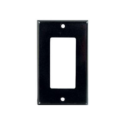 Cables To Go 03730 Decorative Single Gang Mounting plate black