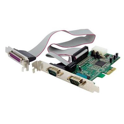 StarTech.com PEX2S5531P 2S1P Native PCI Express Parallel Serial Combo Card with 16550 UART Parallel serial adapter PCIe serial RS 232