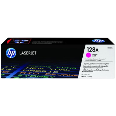 HP Inc. CE323A 128A Magenta original LaserJet toner cartridge CE323A for Color LaserJet Pro CP1525n CP1525nw LaserJet Pro CM1415fn CM1415fnw