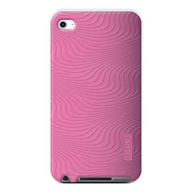 Silicone with 3D pattern for iPod touch 4th Generation - Pink