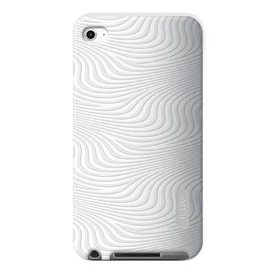 Silicone with 3D pattern for iPod touch 4th Generation - White