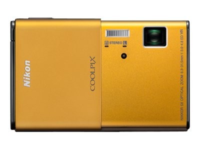 Coolpix S80 Digital camera compact 141 Mpix optical zoom 5 x supported memory SD SDXC SDHC gold