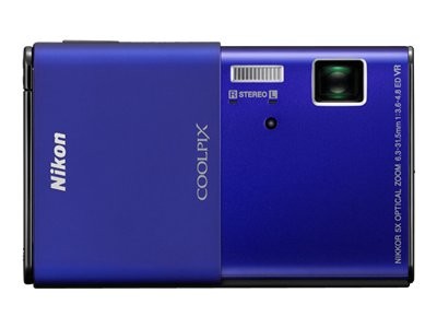Coolpix S80 Digital camera compact 141 Mpix optical zoom 5 x supported memory SD SDXC SDHC blue