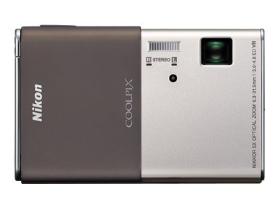Coolpix S80 Digital camera compact 141 Mpix optical zoom 5 x supported memory SD SDXC SDHC silver brown