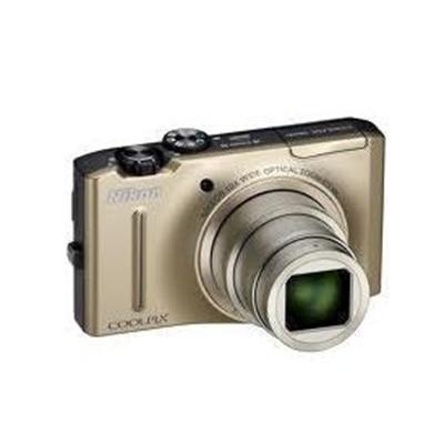 Coolpix S8100 Digital camera compact 121 Mpix optical zoom 10 x supported memory SD SDXC SDHC gold