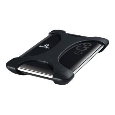 1TB External Hard Drive - eGo Portable BlackBelt - SuperSpeed USB - Buffer: 8MB - Jet Black with Power Grip Band Hard Drive Protector