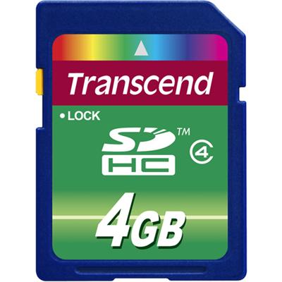 Transcend TS4GSDHC4 Flash memory card 4 GB Class 4 SDHC