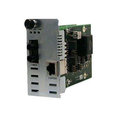 Transition CAPTF3313 105 Point System Slide In Module POTS 2 Wire Copper to Fiber Media converter RJ 11 SC multi mode up to 3.1 miles 1300 nm