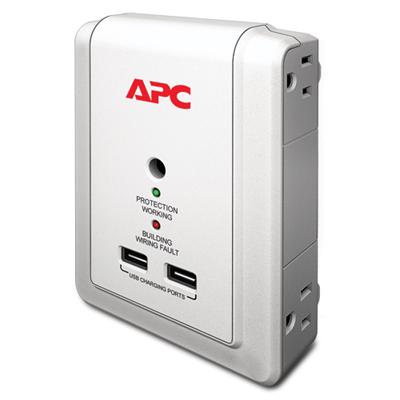 APC P4WUSB SurgeArrest Essential Surge protector AC 120 V output connectors 4 beige