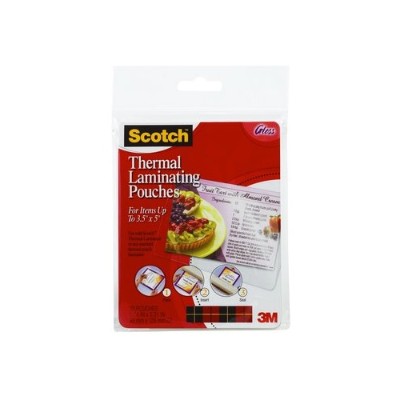 3M TP5902 20 Scotch Thermal Pouches 3.74 in x 5.31 in 20 pack