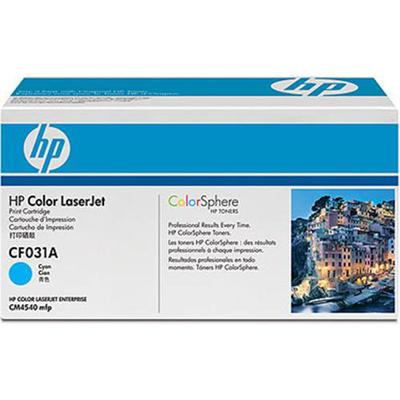 HP Inc. CF031A 646A Cyan original LaserJet toner cartridge CF031A for LaserJet Enterprise CM4540 MFP CM4540f MFP CM4540fskm MFP