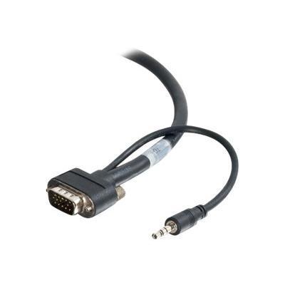 CMG-Rated HD15 SXGA + 3.5mm M/M Monitor Cable with Low Profile Connectors - VGA / audio cable - 6 ft