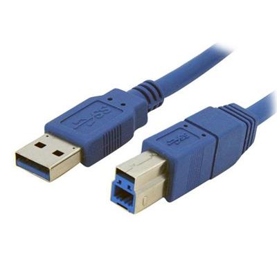 StarTech.com USB3SAB1 1 ft SuperSpeed USB 3.0 Cable A to B M M USB cable USB Type A M to USB Type B M USB 3.0 1 ft blue