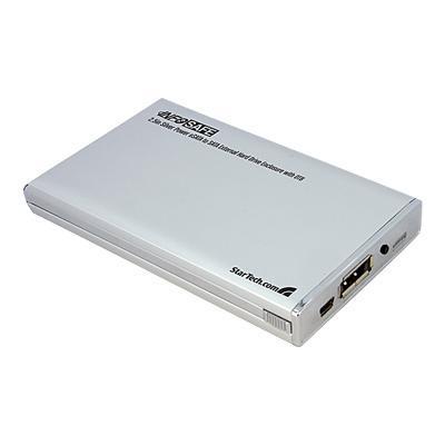 2.5in Silver Power eSATA to SATA External Hard Drive Enclosure w/ OTB - storage enclosure - SATA-300 - Hi-Speed USB / eSATA-300