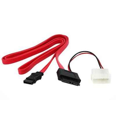 StarTech.com SLSATAF36 36in Slimline SATA to SATA with LP4 Power Cable Adapter SATA cable Serial ATA 150 300 600 Slimline SATA F to SATA 4 pin internal