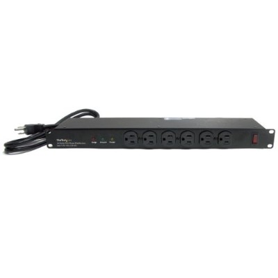 StarTech.com RKPW161915 Rackmount PDU with 16 Outlets and Surge Protection 19in Power Distribution Unit 1U