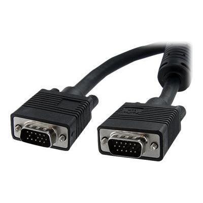 StarTech.com MXT101MMHQ1 1 ft Coax High Resolution Monitor VGA Cable HD15 M M VGA cable HD 15 M to HD 15 M 1 ft molded black