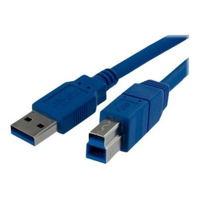 StarTech.com USB3SAB10 10 ft SuperSpeed USB 3.0 Cable A to B M M USB cable USB Type A M to USB Type B M USB 3.0 10 ft blue for P N ECUSB3S22