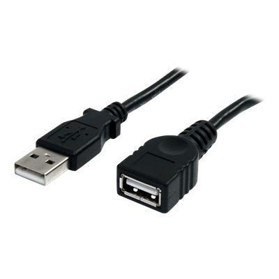 StarTech.com USBEXTAA3BK 3ft Black USB 2.0 Extension Cable A to A M F 3ft USB A to A Extension Cable 3ft USB 2.0 Extension cord