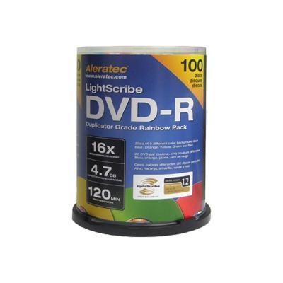 Duplicator Grade Rainbow - DVD-R x 100 - 4.7 GB - storage media