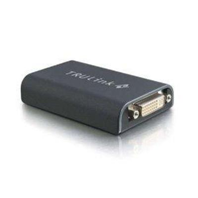 TruLink USB to DVI Dual Monitor Adapter - external video adapter - black