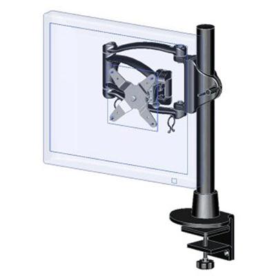 SINGLE DIRECT ON A 16” POLE WITH A DESK (Open Box Product Limited Availability No Back Orders)