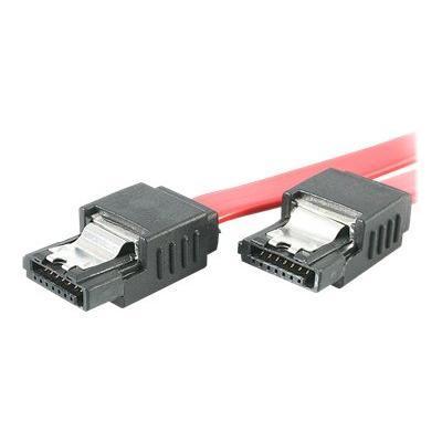 StarTech.com LSATA8 8in Latching SATA to SATA Cable F F SATA cable Serial ATA 150 300 600 SATA R to SATA R 7.9 in latched red