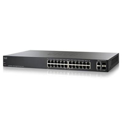 Cisco SLM2024PT NA Small Business Smart SG200 26P Switch 12 x 10 100 1000 PoE 12 x 10 100 1000 2 x combo Gigabit SFP desktop rack mountable PoE
