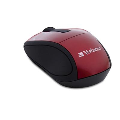 Verbatim 97540 Wireless Mini Travel Mouse Mouse optical wireless 2.4 GHz USB wireless receiver red