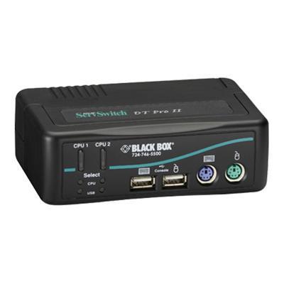 Black Box KV7020A ServSwitch DT Pro II KVM audio USB switch USB 2 x KVM audio USB desktop