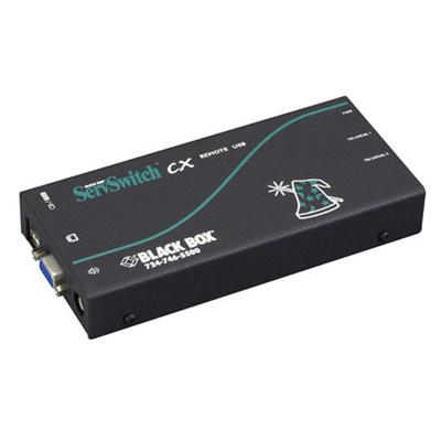 Black Box KV04AU REM ServSwitch CX CATx KVM Receiver with USB and Audio KVM audio USB extender