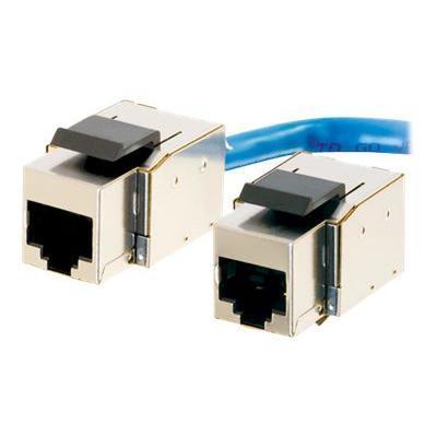 Cables To Go 35228 Cat5e Toolless Keystone Jack Fully Shielded Modular insert RJ 45 silver 1 port