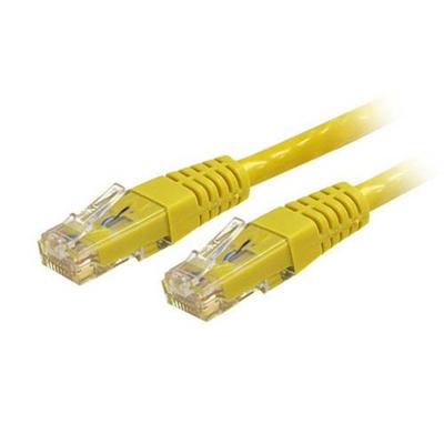 StarTech.com C6PATCH8YL 8 ft Yellow Cat6 Cat 6 Molded Patch Cable 8ft Patch cable RJ 45 M to RJ 45 M 8 ft CAT 6 molded yellow