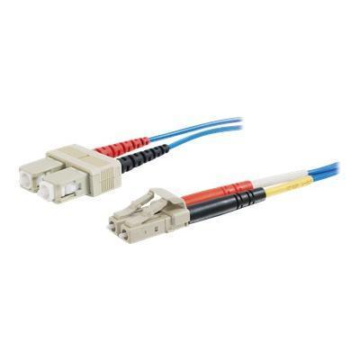 Cables To Go 37227 2m LC SC 62.5 125 OM1 Duplex Multimode PVC Fiber Optic Cable Blue Patch cable LC multi mode M to SC multi mode M 6.6 ft fiber o