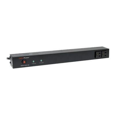 Cyberpower RKBS15S2F12R Rackbar Surge Protection RKBS15S2F12R Zero U 1U Surge protector rack mountable AC 120 V output connectors 14